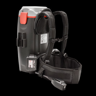 Sprintus BoostiX Cordless Backpack Vacuum, 36V incl. 2x 18V 5Ah Batteries & Quick Charger