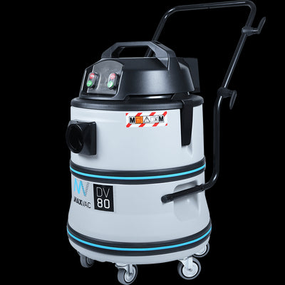 Powerful Twin-Motor 80 Litre Wet/Dry Vacuum, Ideal for Large Cleanup Operations MAXVAC DV80-LBN, DV-80-LBN-230