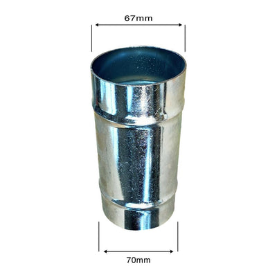 Male-Male metalen 70 mm aansluiting voor Supra stofzuigers