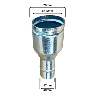 Reduzierstück aus Edelstahl 70-40mm