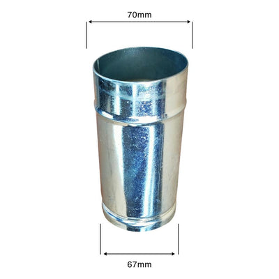 Male-Female metalen 70 mm aansluiting voor Supra stofzuigers
