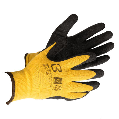 BigBen Ultra Gelb/Schwarze Handschuhe, 10er-Pack