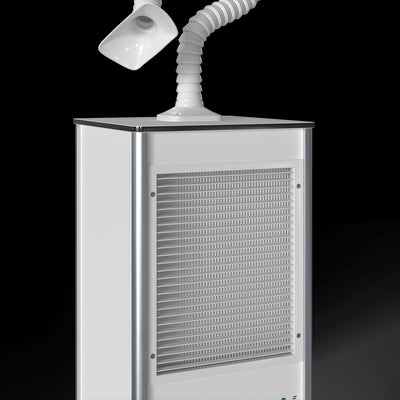 Commercial Air Purifiers with Medical Grade HEPA Filtration used in NHS hospitals, schools, offices and restaurants for removing airborne viruses, aerosols & bacteria-Mobile Air Purifier with Flexi-Arm for Dental & Doctors Surgeries - MEDI 10D-DustArrest.com