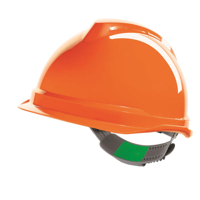 Short Peak Push-Key V-Gard Safety Helmet-PP-3110OR-Leachs
