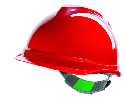 Short Peak Push-Key V-Gard Safety Helmet-PP-3110RD-Leachs